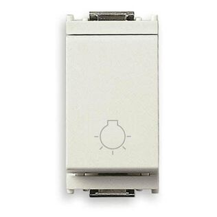 Vimar Idea Momentary Switch 1P/1T (NO) 10A 250V - Black with Illuminated Button