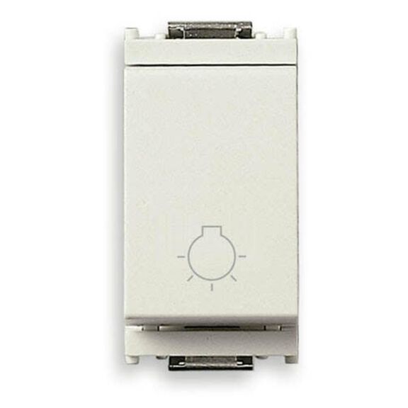 Vimar Idea Momentary Switch 1P/1T (NO) 10A 250V - Black with Illuminated Button image number 0