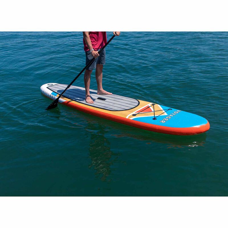 VOYAGER 10'10" Wood Blue Inflatable StandUp Paddleboard Package West