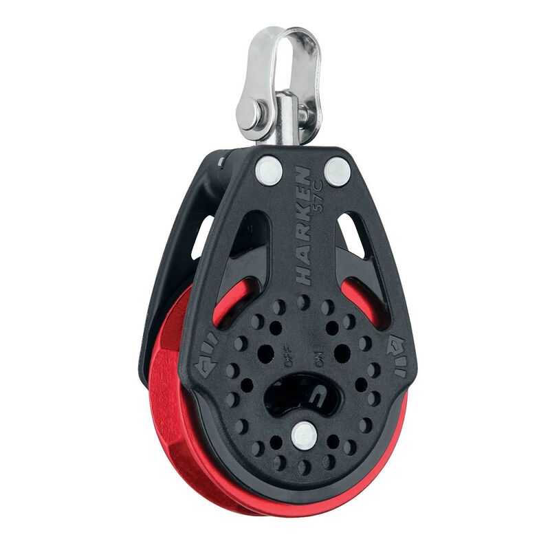 HARKEN 57mm Ratchet Block with Red Sheave West Marine