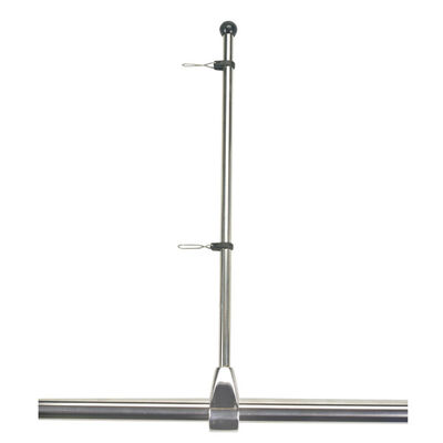 Stainless-Steel Rail Mount with Staff