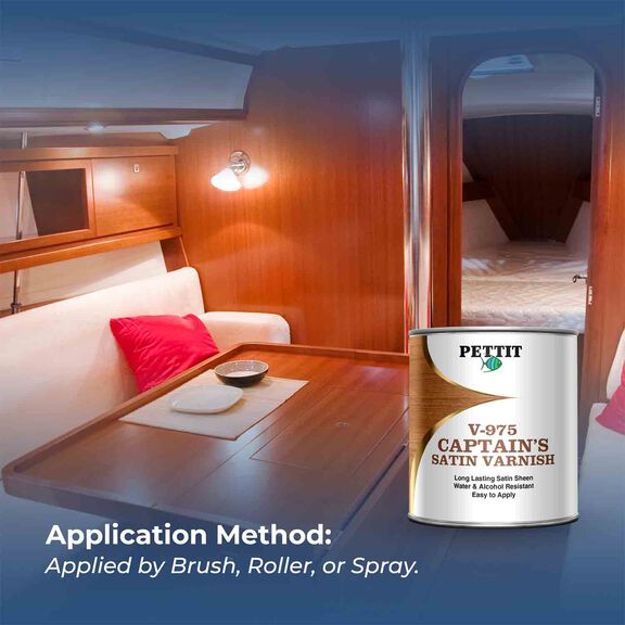 Z-Spar V-975 Captain's Satin Sheen Polyurethane Varnish, Quart image number 3
