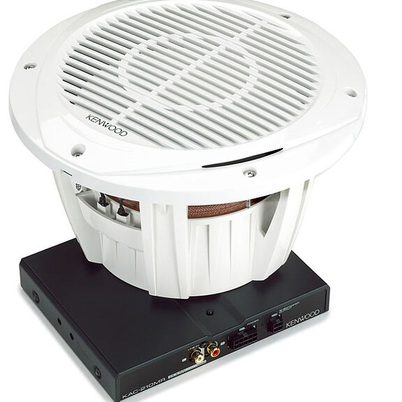 Marine 10" Subwoofer Mono Amp Package - White image number 0