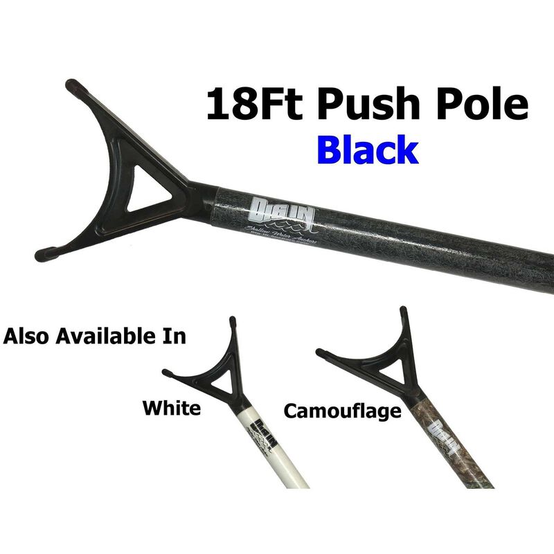DIG IN ANCHORS 18' Fiberglass Push Pole with Extra Tough Anchoring