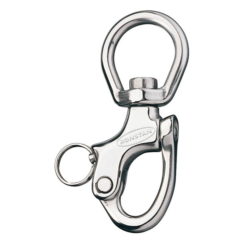 4" L Stainless Steel Large Bail Snap Shackle image number 0