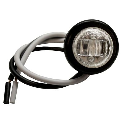 LED 3/4" Round Trailer Utility Light with Grommet, Clear