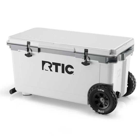 Wheeled Ultra Light 72 Quart White Cooler image number 1