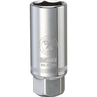 DEWALT 13/16" 6-Point Spark Plug Socket, 3/8" Drive