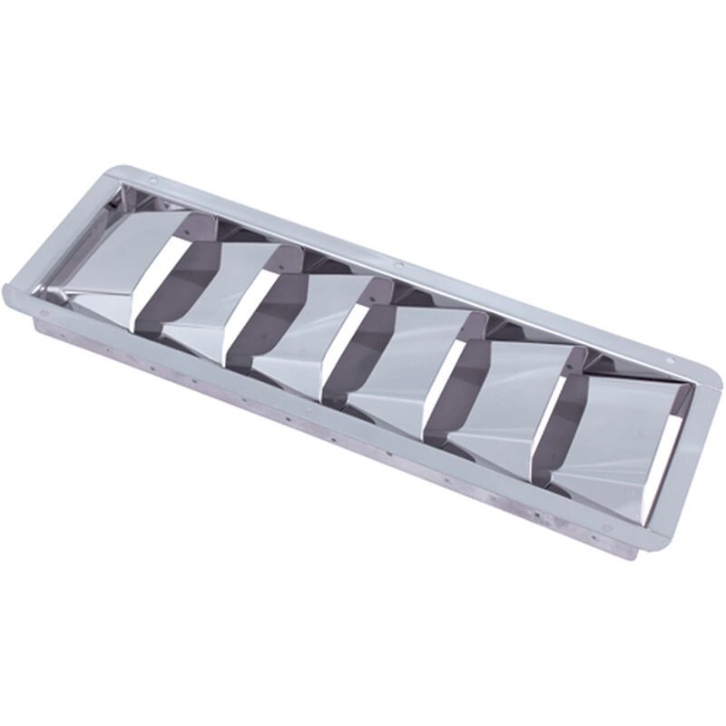 4-3/8"W x 12-3/4"L Louvered Vent, 3" or 4" for Vents, #8 Fastener Size image number 0