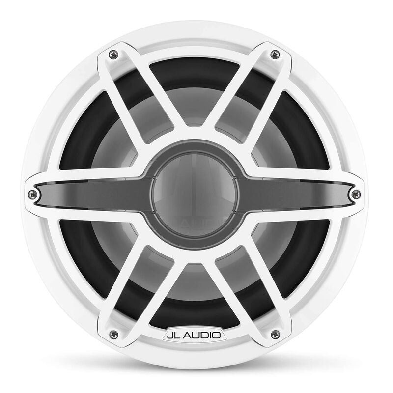M7-12IB-S-GwGw-4 12" Marine Subwoofer Driver, Gloss White Trim Ring, Gloss White Sport Grille image number 0
