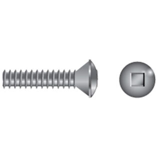 Stainless Steel Square Drive Oval-Head Machine Screws