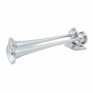 24V Chrome Dual Trumpet Air Horn