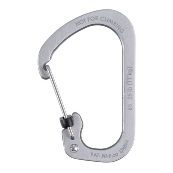 Nite Ize&reg; SlideLock&reg; Carabiner 3 Pack Combo, Stainless Steel image number 1