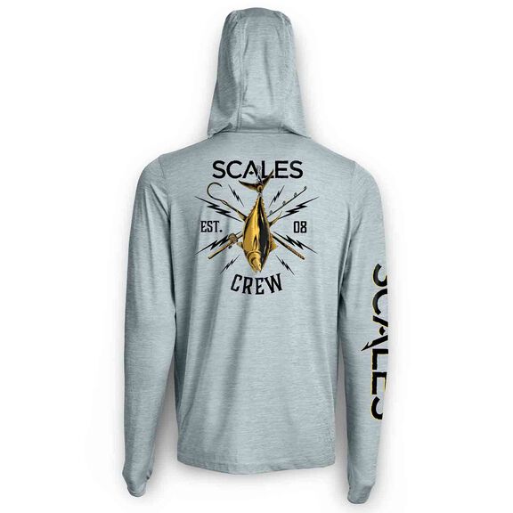 Men's Blue Gold Chasing Latitudes Premium Hooded Shirt image number 2