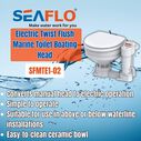 SEAFLO 12V Electric Twist Flush Marine Toilet image number 5
