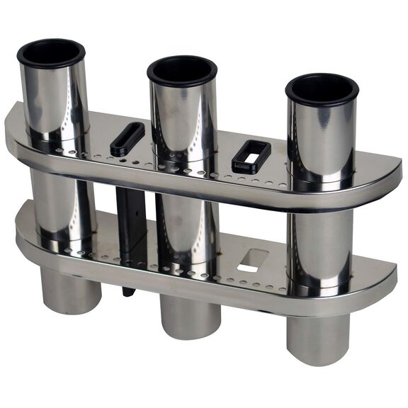 Stainless Steel Triple Rod Holder and Organizer image number 0