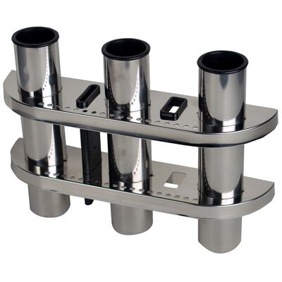 Stainless Steel Triple Rod Holder and Organizer