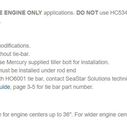 Seastar HO6001 Tie Bar Kit, Single Cylinder image number 4