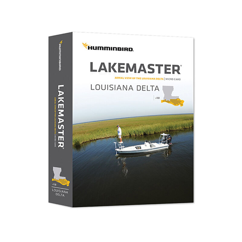 HUMMINBIRD HCLD1 Lakemaster Satellite View Louisiana Delta Chart MicroSD  Card, Version 1