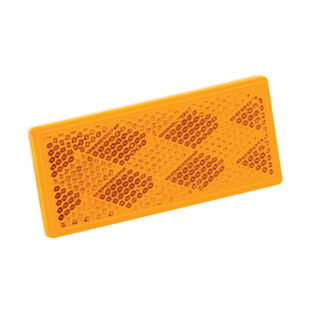 Amber Reflector with Adhesive Back