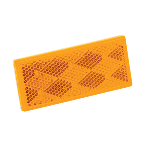 Amber Reflector with Adhesive Back image number 0