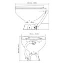 COMMODORE CM2RMT Twist Flush Electric Marine Toilet Boating Head &ndash; 12V, Integrated Flush Pump image number 2