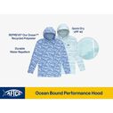 Men's Ocean Bound UPF Printed Hooded Shirt image number 8