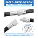 BLUEWING 14ft Carbon Fiber Gaff with 4in Stainless Steel Hook image number 2