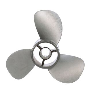 Quicksilver Bravo Three 14.0" Diameter X 24" Pitch, 3-Blade Stainless Steel Propeller, Right Hand Rotation, Matte Finish