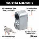 Spare Tire Lock, Chrome image number 2