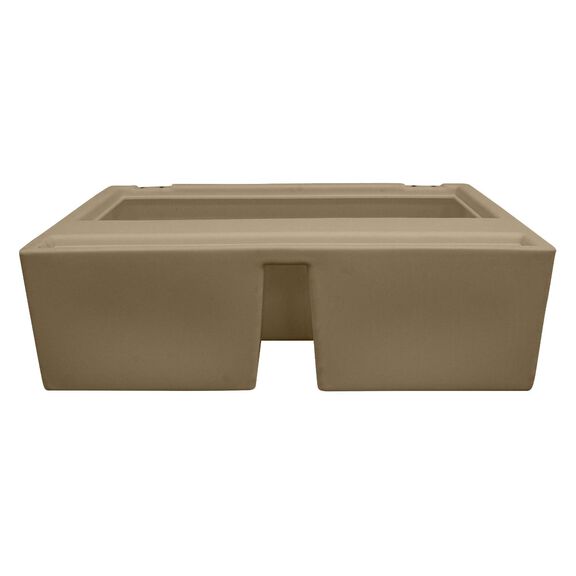 8WD100-1B-207 Deluxe Pontoon 37" Bench, Base Only, Tan image number 2