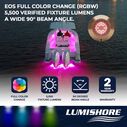 Lumishore EOS SMX153 LED Surface Mount Underwater Lights, 5,500 Lumen, RGBW, 2 Light Set with Display image number 2