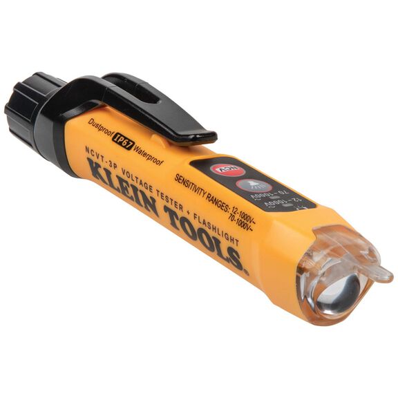 Dual Range Non-Contact Voltage Tester with Flashlight, 12 - 1000V AC image number 0