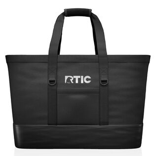 Everyday Insulated Tote Bag, 35 Liter Cooler Bag, Leak-Free Interior, Fits 58 Cans, Black