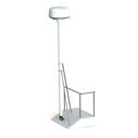 8' Radar Mast Pole Kit with 2 Strut Kits image number 0