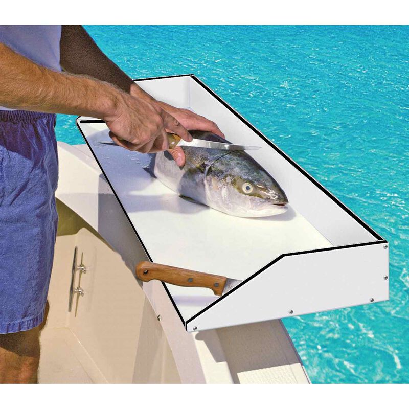 Bait Cutting Board for Boat, Boat Cutting Board, with Rod Holder Mount  Plier Storage and Knife Slot, for Fish Cleaning Station Fishing Fillet  Table