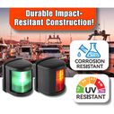 SEAFLO LED Port and Starboard Navigation Light Combo Black 12V 2NM Regular image number 3