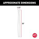 Teak Ensign Staff, 1-1/4" x 36'' image number 1