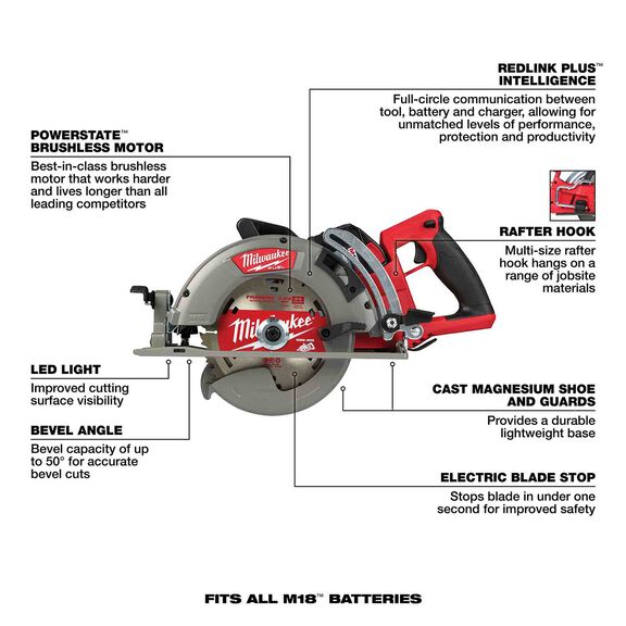 M18 FUEL&trade; Rear Handle 7 1/4" Circular Saw Kit image number 1