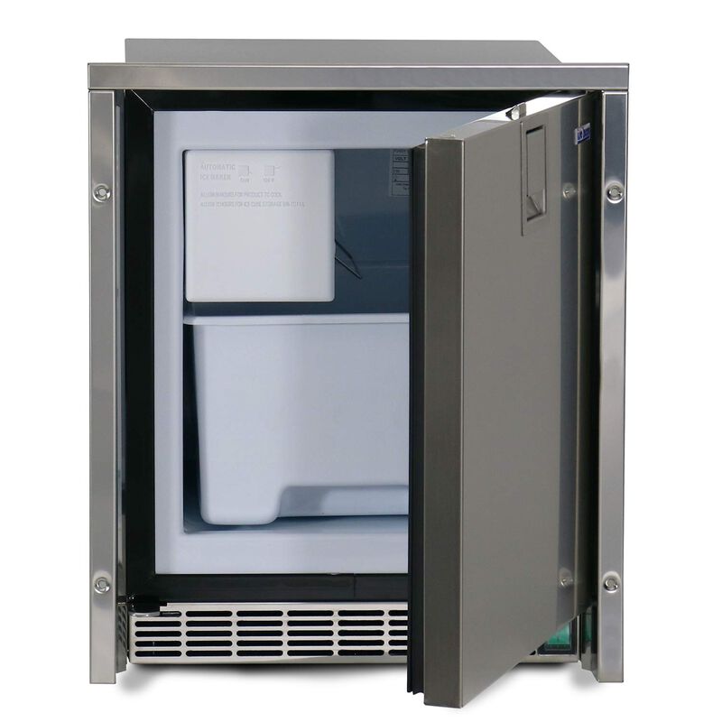 Low Profile Crescent White Ice Maker, Stainless Steel Door, 115V image number 1