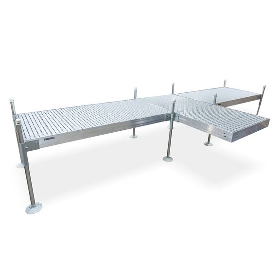 T-Shaped Aluminum Frame with Titan Platinum Decking Complete Dock Packages image number 0