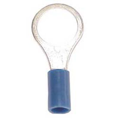 16-14 AWG Ring Terminals, 3/8", Blue