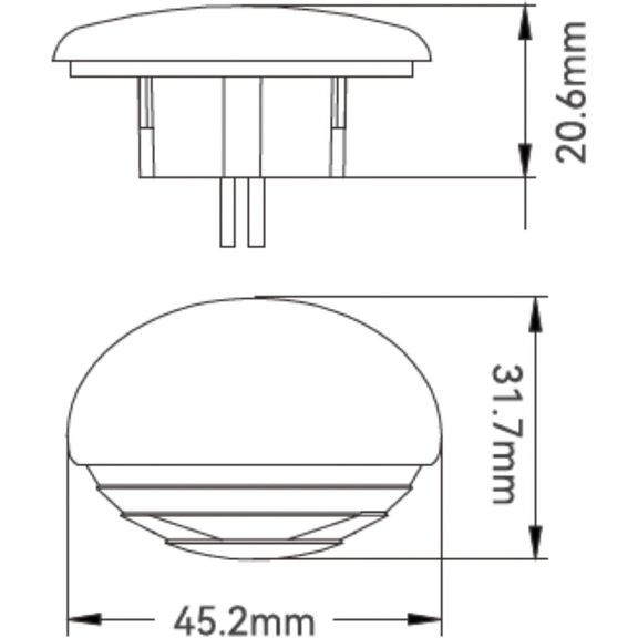 SEAFLO 04 Series LED Oblong Courtesy Light - Blue, 12V image number 3
