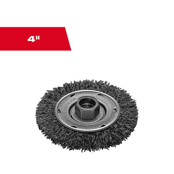 4" Stainless Steel Full Cable Twist Knot Wheel image number 0