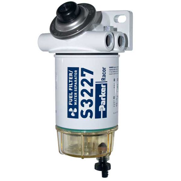 490R-RAC-01 Spin-On Series Fuel Filter/Water Separator with Clear Bowl image number 0