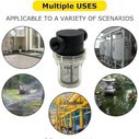 SEAFLO 1/2" In-Line Strainer 100 Mesh Stainless Steel Screen Clear Bowl image number 6