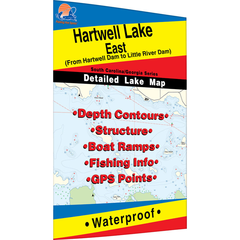 Hartwell Lake-East Fishing Map image number 0