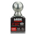 Trailer Hitch Ball bD 2" x 3/4" x 2 3/8" long Plastic Base HD image number 0