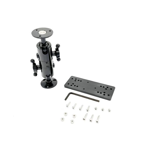 Angler's Pal 8" Fishfinder Multi-Mount, Black Anodized Aluminum and Stainless Steel image number 0