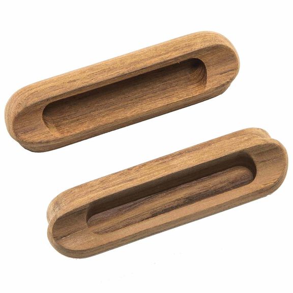 Teak Oblong Drawer Pull image number 1